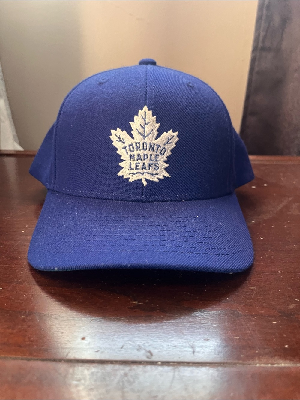 Mitchell & Ness Royal Blue Toronto Maple Leafs Embroidered Cap